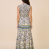 Santorini Bloom Maxi Dress