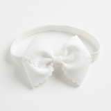 Baby & Toddler Scallop Grosgrain Bow Headband - Soft Elastic (detail view 3)