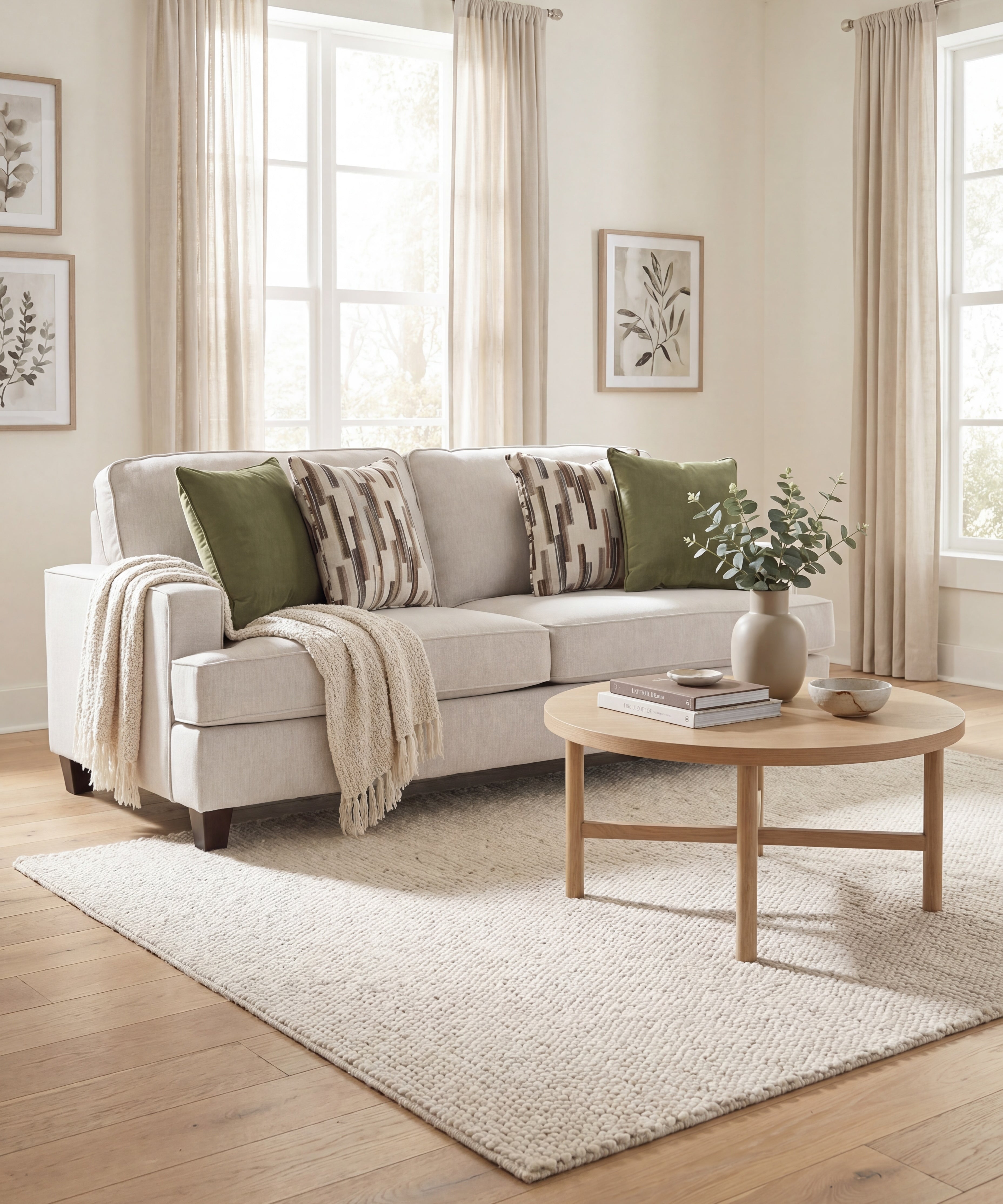 Scout Sofa– Modern Upholstered Track Arm Couch