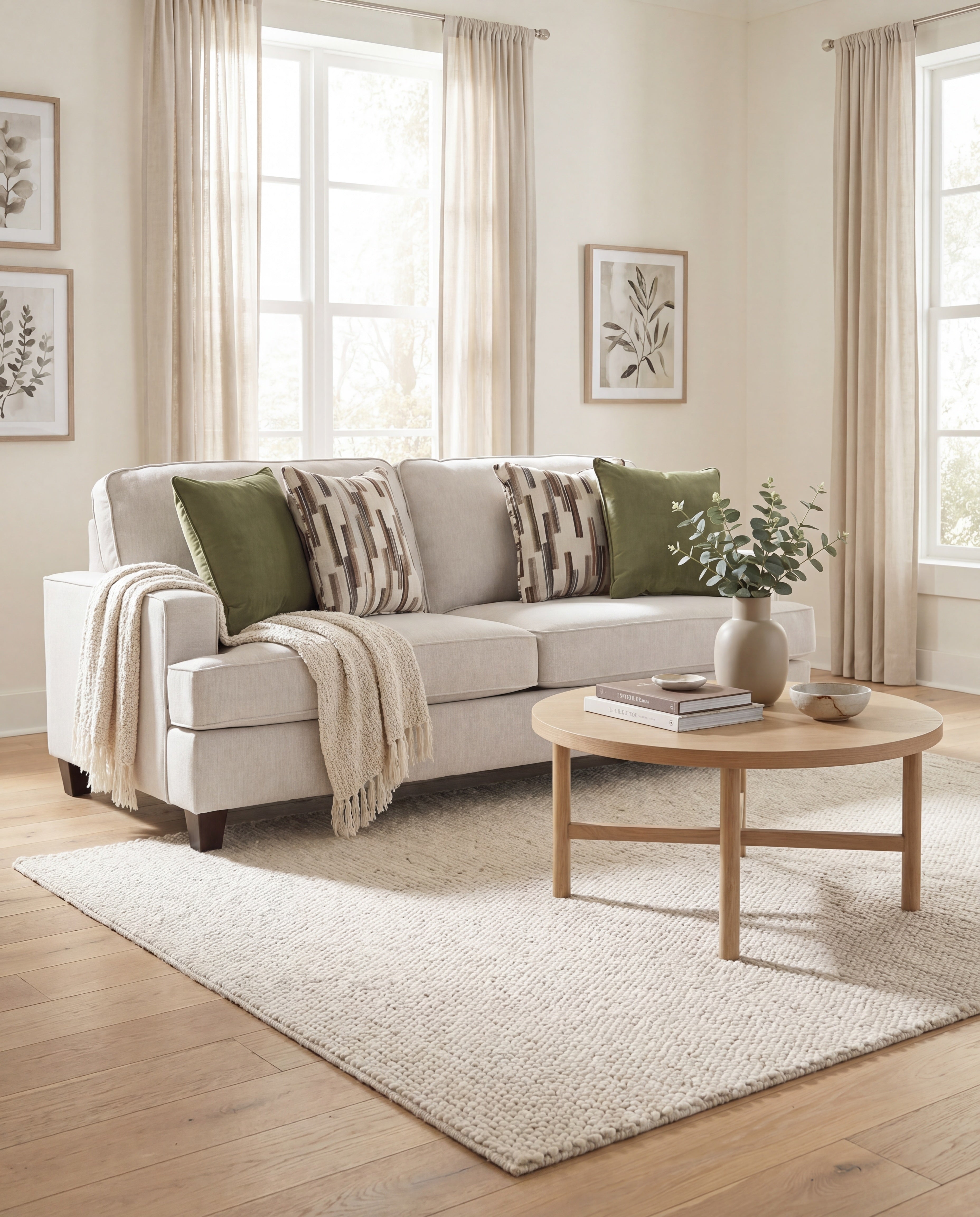Scout Sofa– Modern Upholstered Track Arm Couch
