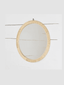 Round Rattan Mirror 15.75"