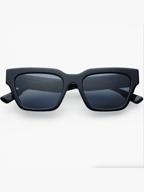 Black Acetate Rectangular Sunglasses