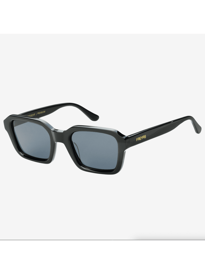 Hudson Acetate Rectangular Sunglasses Black