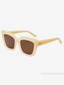 Oversized Cat Eye Sunglasses Tan