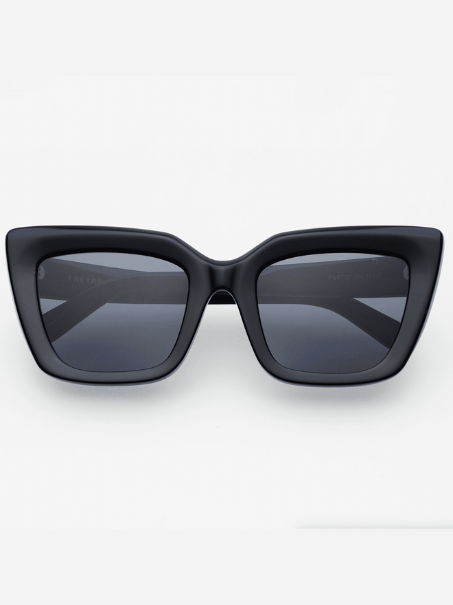 Oversized Cat Eye Sunglasses Black