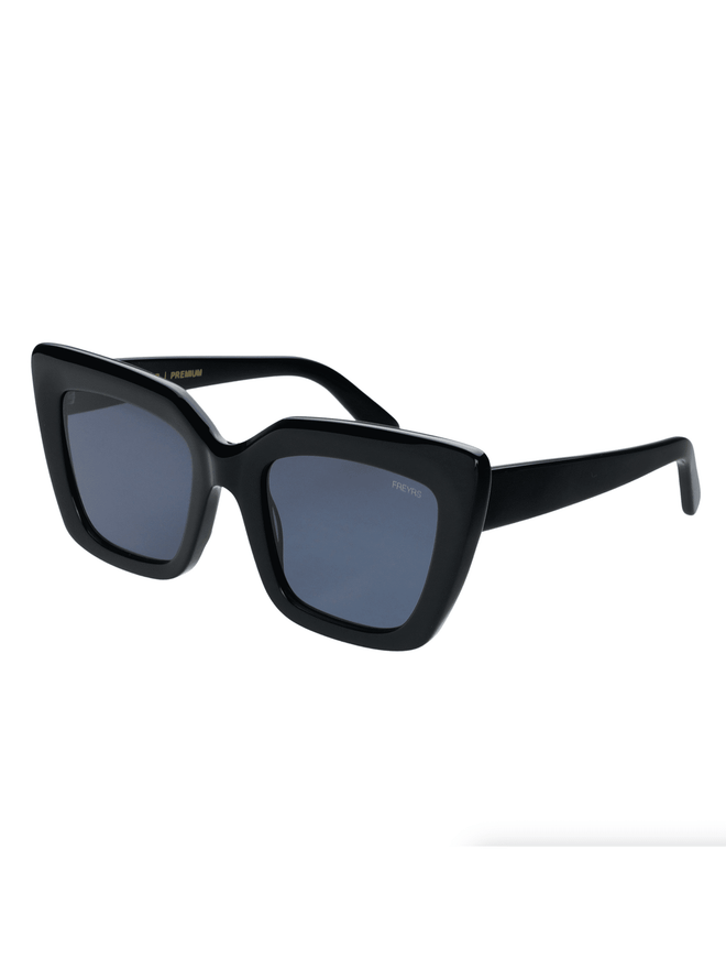 Oversized Cat Eye Sunglasses Black