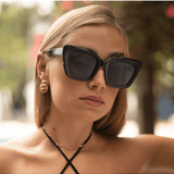 Oversized Cat Eye Sunglasses Tortoise