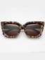 Oversized Cat Eye Sunglasses Tortoise