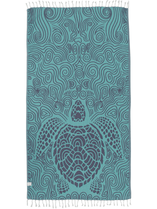 Mint Swirl Turtle Sand Cloud Towel