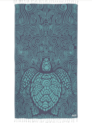 Mint Swirl Turtle Sand Cloud Towel