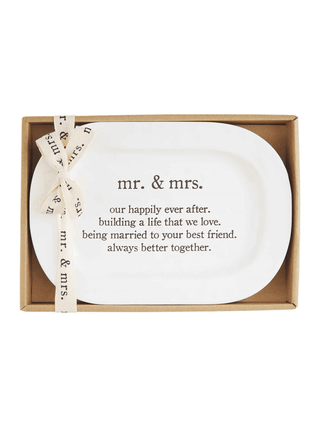 Mr. and Mrs. Sentiment plate