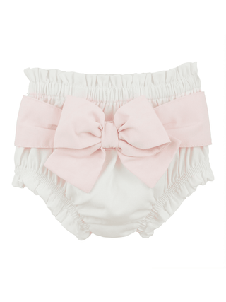 Bow Diaper Covers White