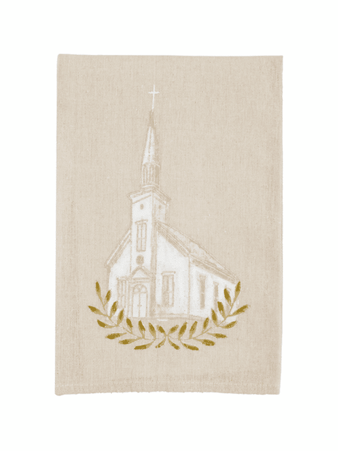 Church Painted Towel