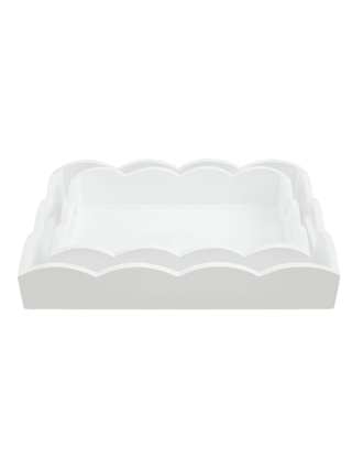 Scalloped Lacquer Tray