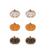 Polka Dot Pumpkin Earrings