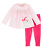 Pink Santa Top and Legging Set