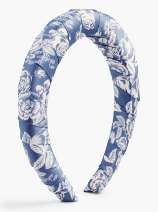 French Blue Floral Headband