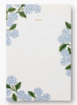 Hydrangea Memo Note Pad