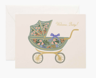 Floral Welcome Baby Card