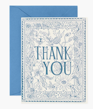 Floral Thank You Card