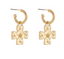 Dotted Cross Dangle Earrings