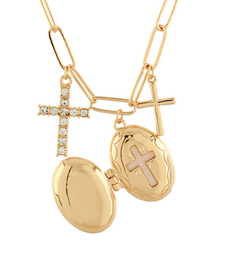 Cross Locket Necklace