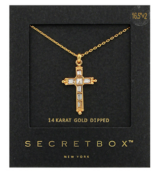 Pave Cross Pendant Necklace