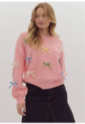 Pink Sweater w/ Bows