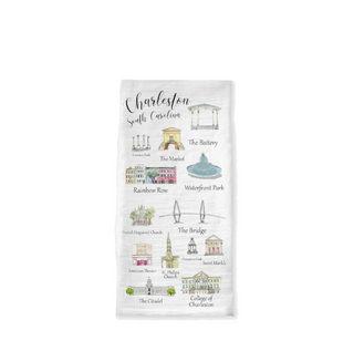 Charleston Landmarks Tea Towel