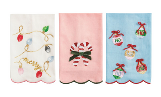 Scalloped Sequin Towel