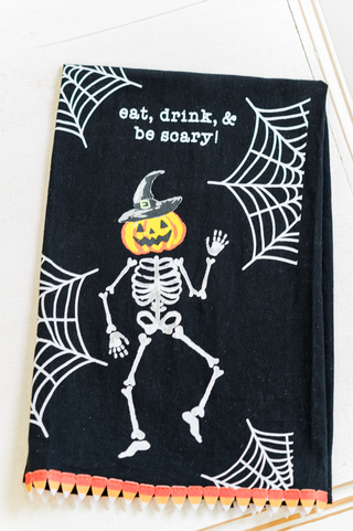 Skeleton Hallow Printed Towel
