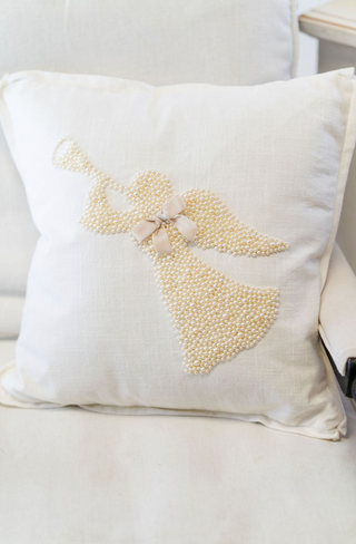 White Christmas Pearl Pillow