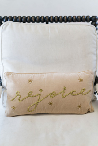 "Rejoice" Pillow
