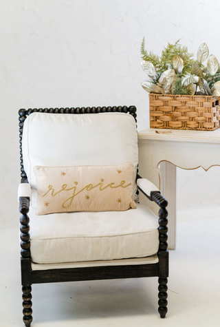 "Rejoice" Pillow