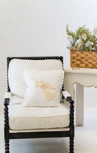 White Christmas Pearl Pillow