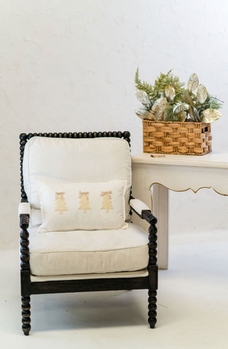 White Christmas Pearl Pillow