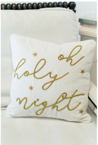"Oh Holy Night" Pillow