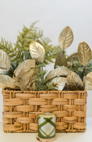Frasier Fir Frosted Plaid Medium Poured Candle