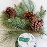 Holiday Crystal Pine Candle