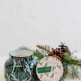 Holiday Crystal Pine Candle