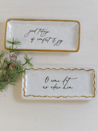 Gold Edge Sentiment Tray