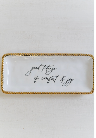 Gold Edge Sentiment Tray