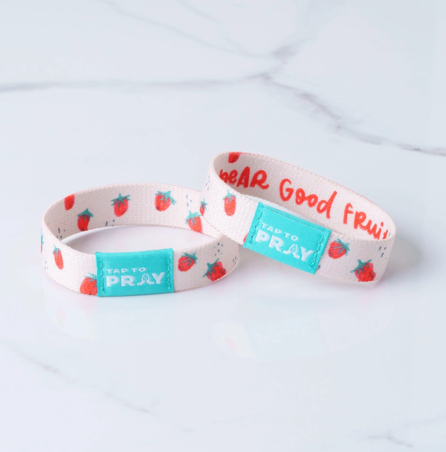 Tap To Pray® Kingfolk Series Wristband – Bear Good Fruit (detail view 3)