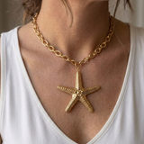 Chunky Chain Starfish Necklace – Waterproof