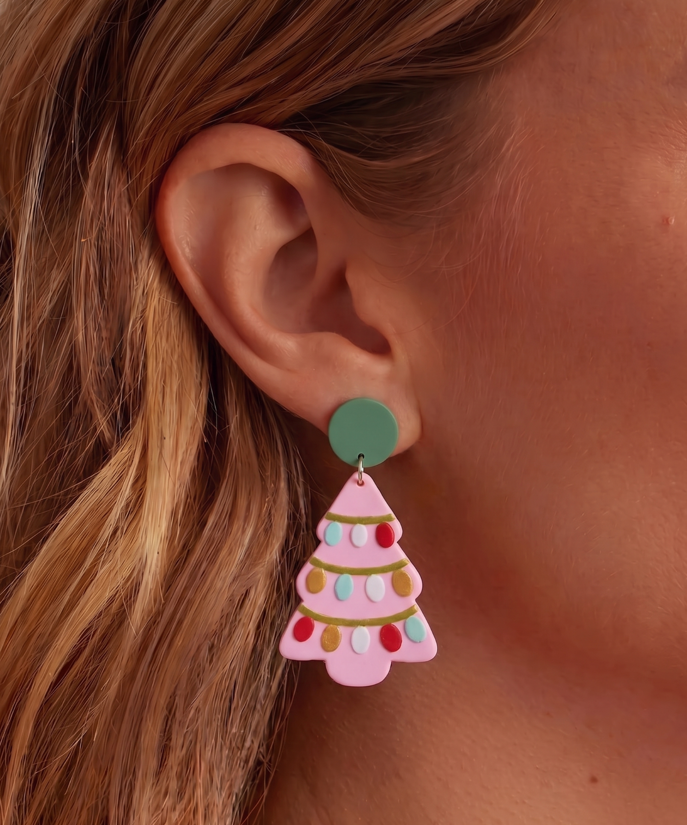 Palm Beach Holiday Tree Earrings