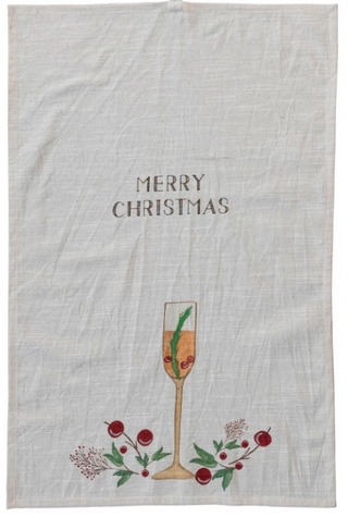 Holiday Cocktail Tea Towel