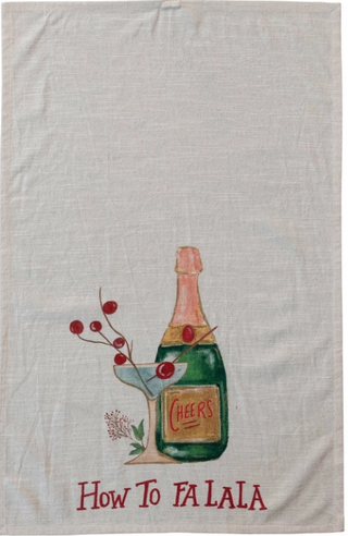 Holiday Cocktail Tea Towel