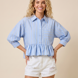 Seabrook Ruffle Button Down