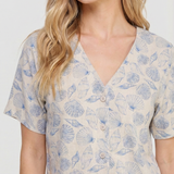 Seashell Breeze Button Top (detail view 3)