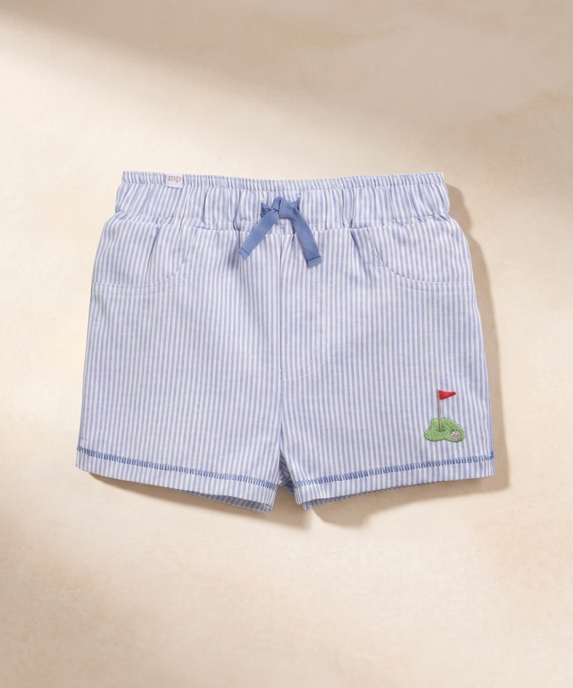 Seersucker Golf Swim Trunks